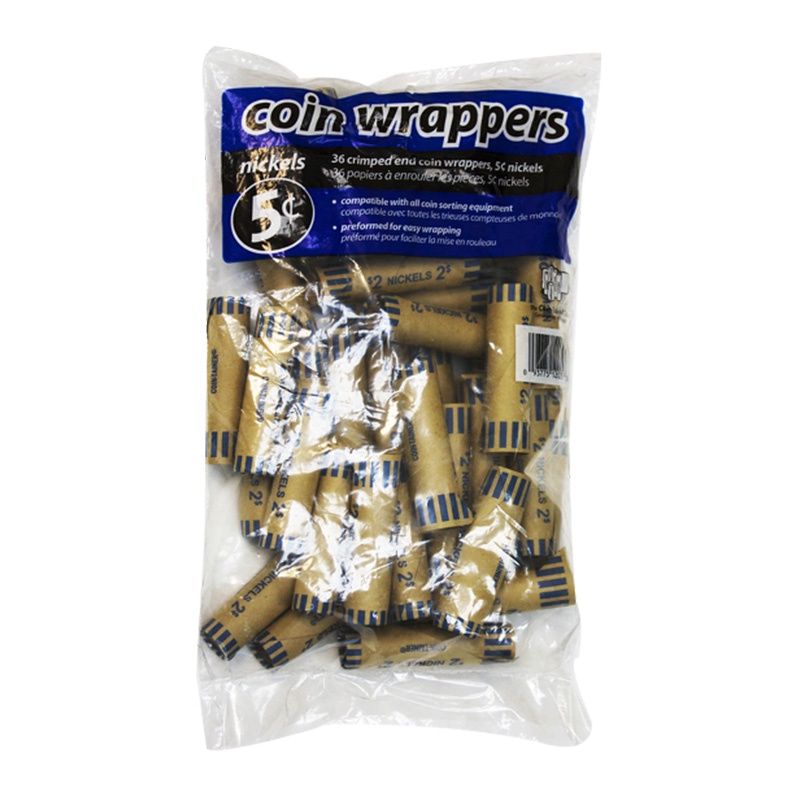 US NICKEL COIN WRAPPER 36CT