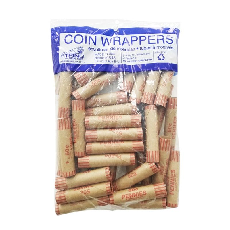 US PENNY COIN WRAPPER 36CT