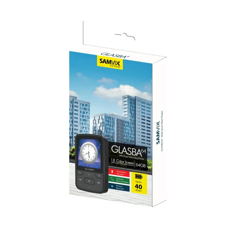 Samvix Glasba 64gb MP3 Black no sd