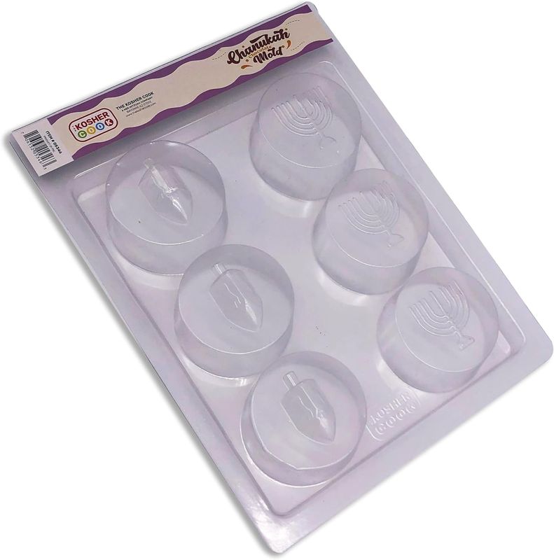 round chanukkah chocolate mold