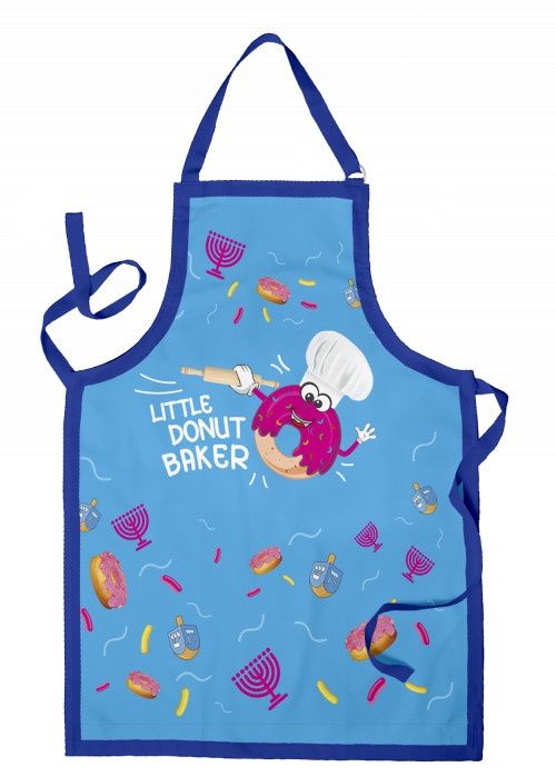 chanukkah apron and hat set