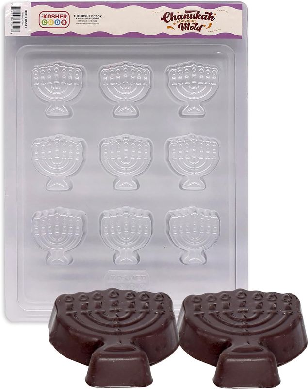menorah chocolate molds