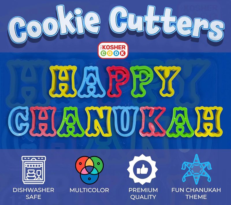 happy chanukkah cookie cutters