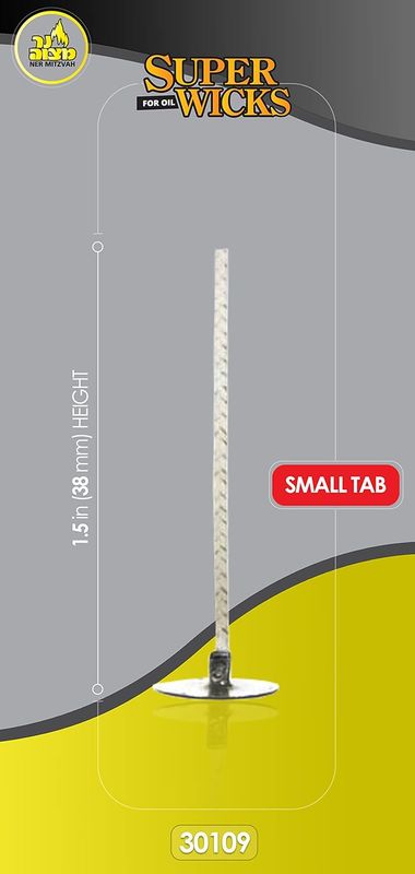 50PK. Super Wick 1 1/2" wick Small Tab