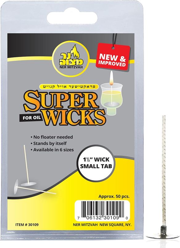50PK. Super Wick 1 1/2" wick Small Tab