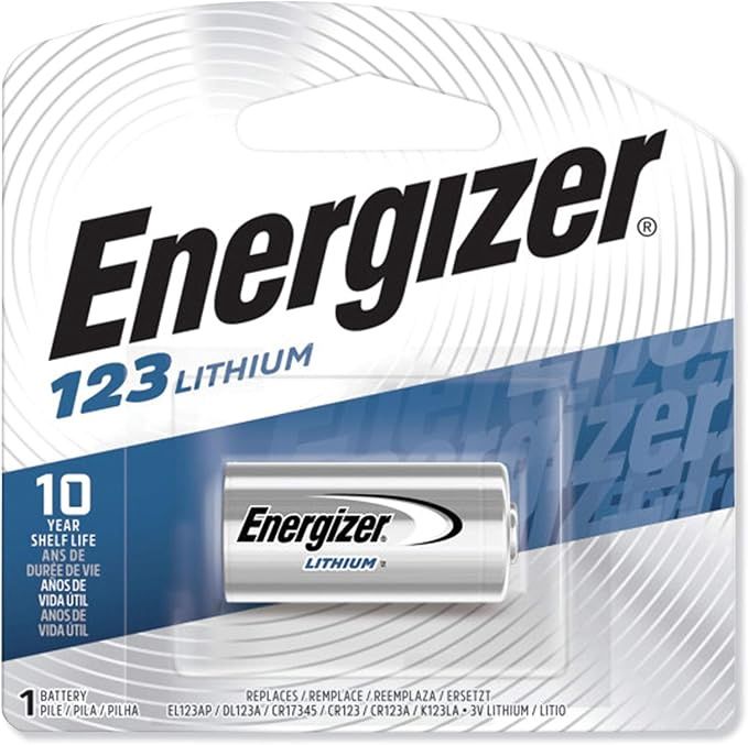 Energizer 123 Lithium Batteries (1 Pack), 3V Photo Batteries