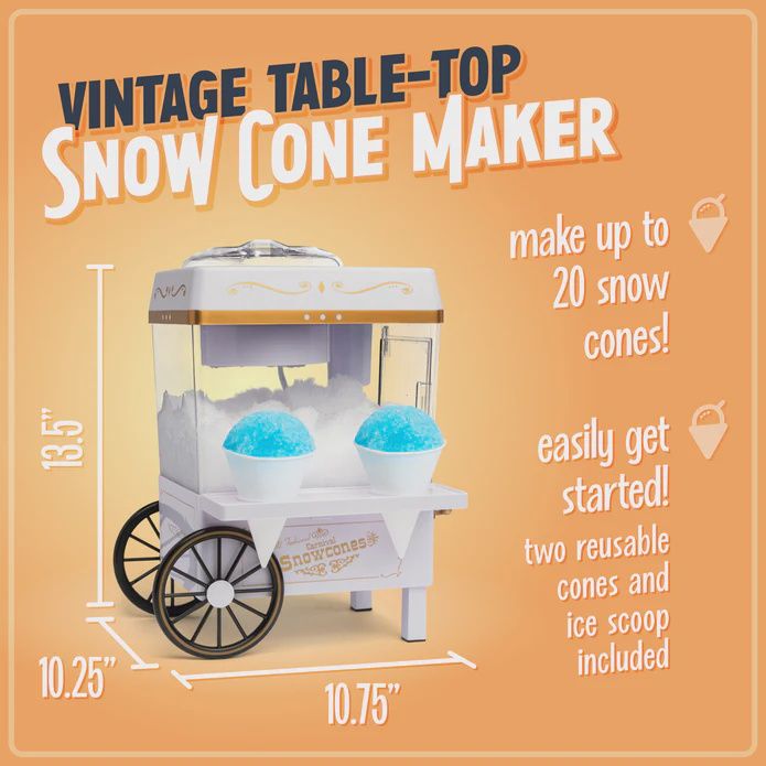 Nostalgia snow cone maker