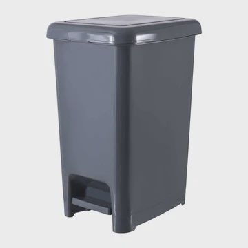 Slim Step Trash Can Grey 10.5 Gal