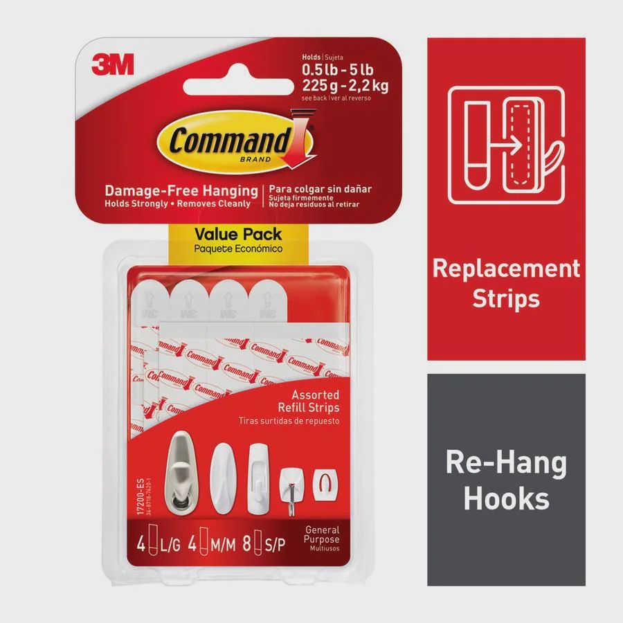 COMMAND ASSORTED REFILL STRIPS