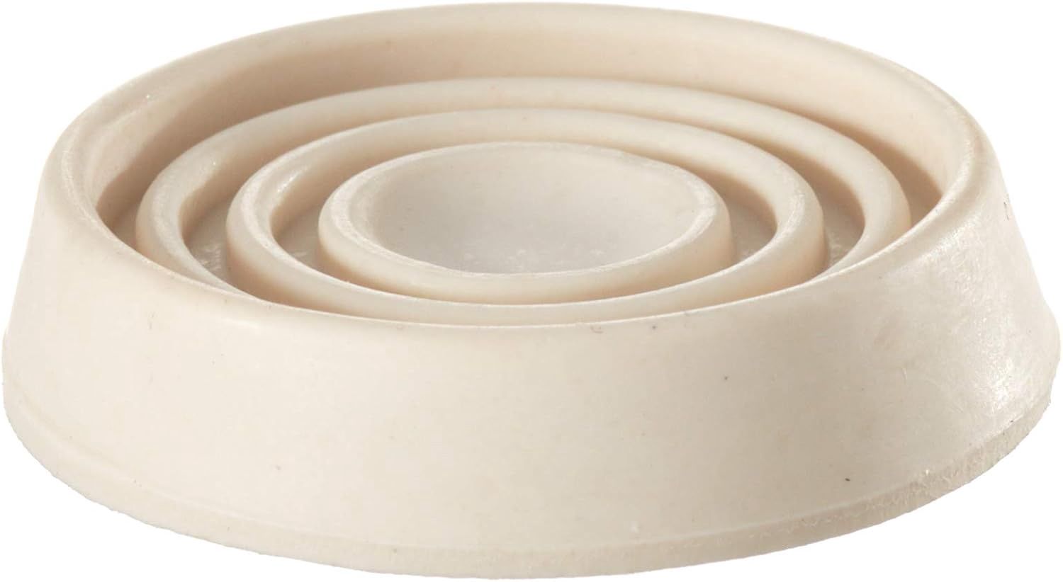1-1/2" OFF-WHITE ROUND RUBBER CUPS 4 PACK