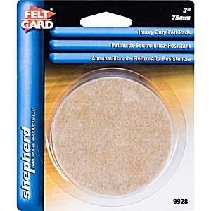 3" H.D. FELT PADS