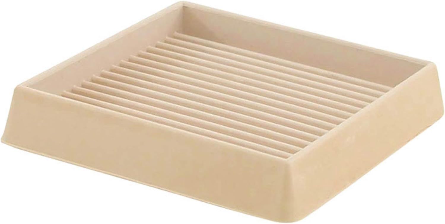 3" OFF-WHITE SQUARE RUBBER CUPS 2 PACK