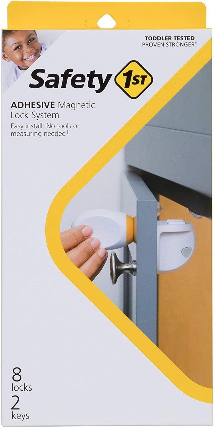 Adhesive Magnetic Lock System - 2 Locks And 1 Key