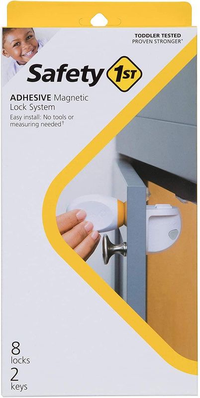 Adhesive Magnetic Lock System - 2 Locks And 1 Key