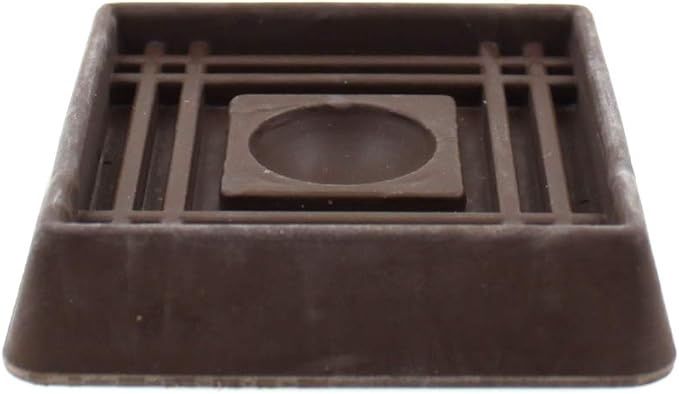 2" BROWN SQUARE RUBBER CUPS 4 PACK
