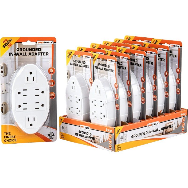 6 OUTLET ADAPTER WALL TAP