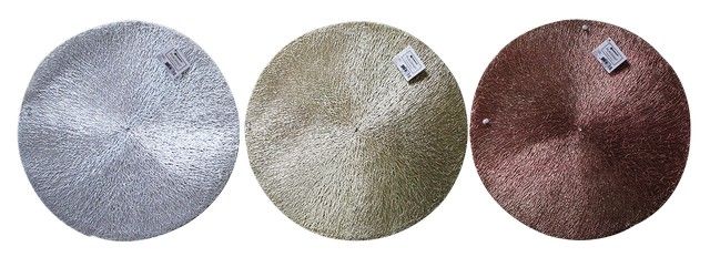 PVC ROUND CUTOUT PLACEMAT asst