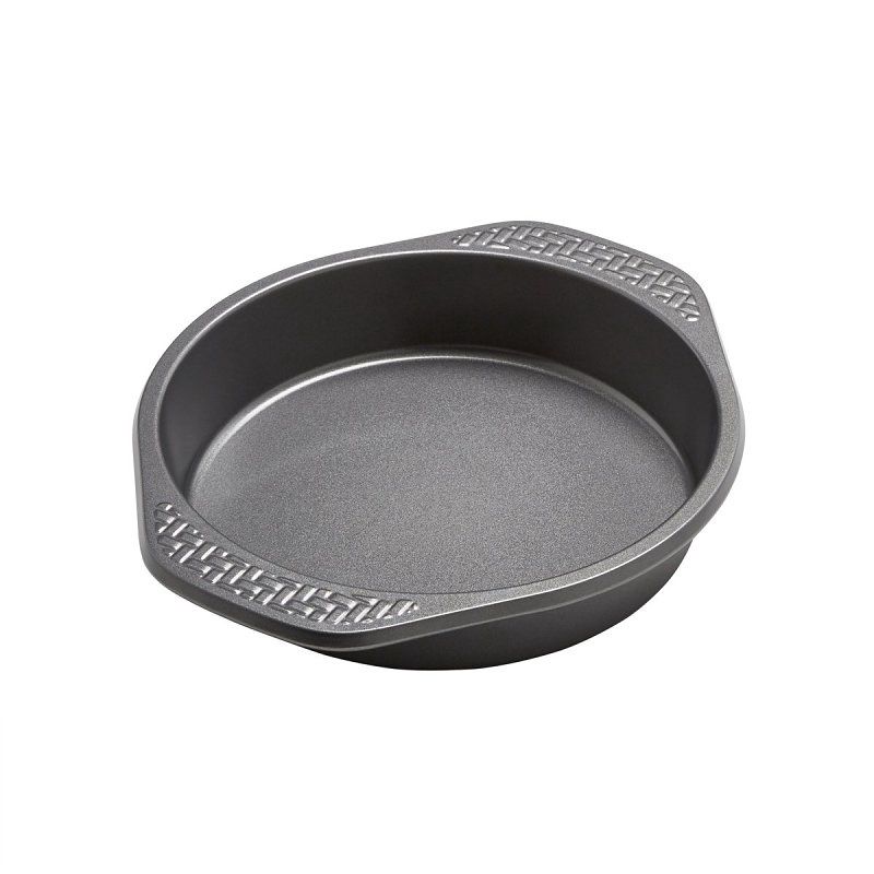 Cake Pan, Round, 9 in Dia Carbon Steel, Non-Stick