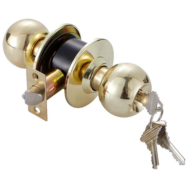 GOLD PUSH-IN LATCH DOOR LOCKSET