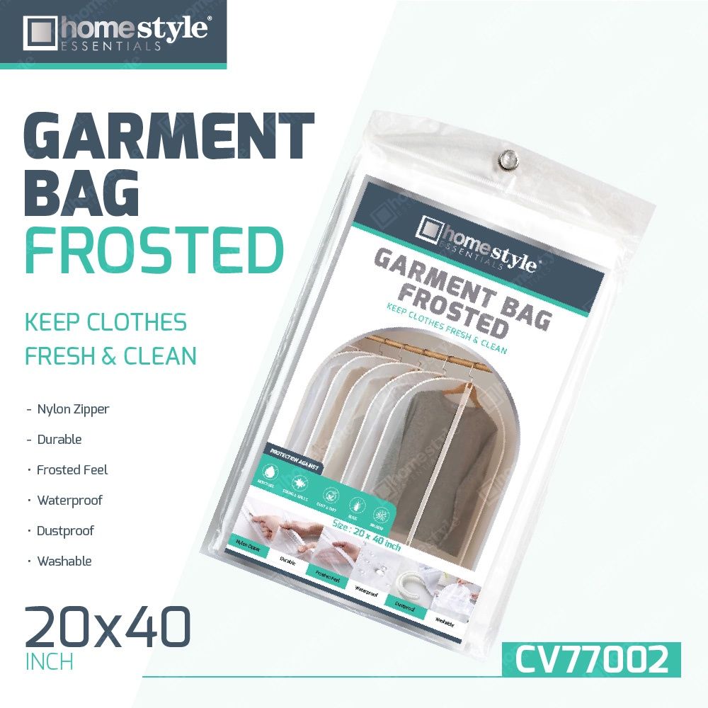 SUIT BAG FROSTED CLEAR