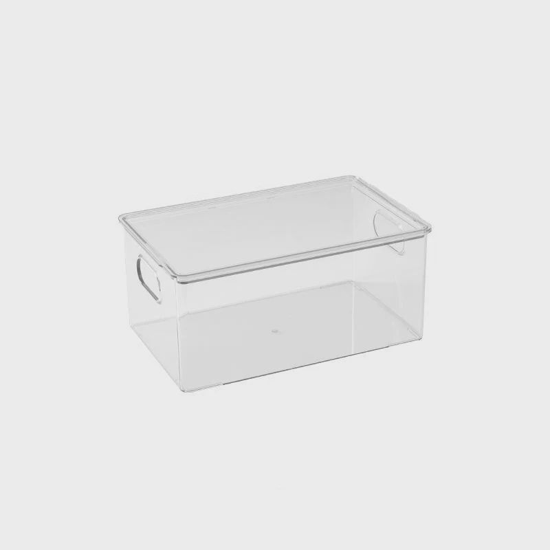 12.5x8x6 Clear Fridge and Pantry Storage Bin