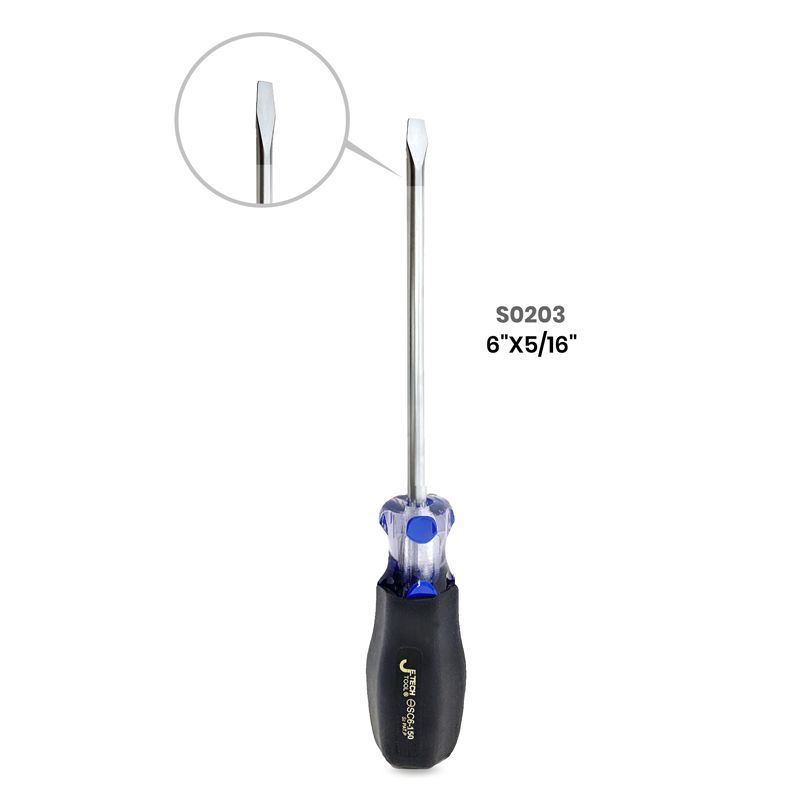 Line Colour Soft Grip Screwdriver 6"x5/16"