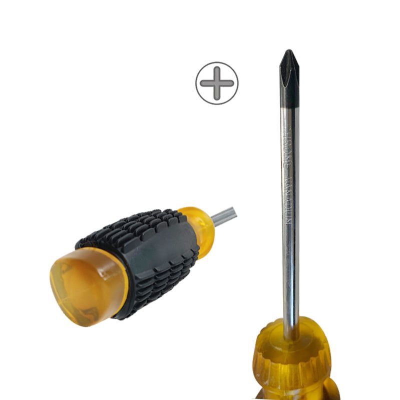 Screwdriver- PH2- 4"- Heavy Duty Rubber Grip