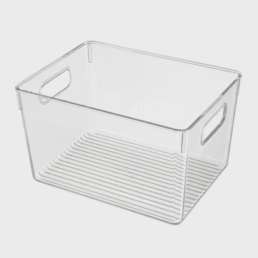 10x7.5x6 Clear Fridge and Pantry Storage Bin