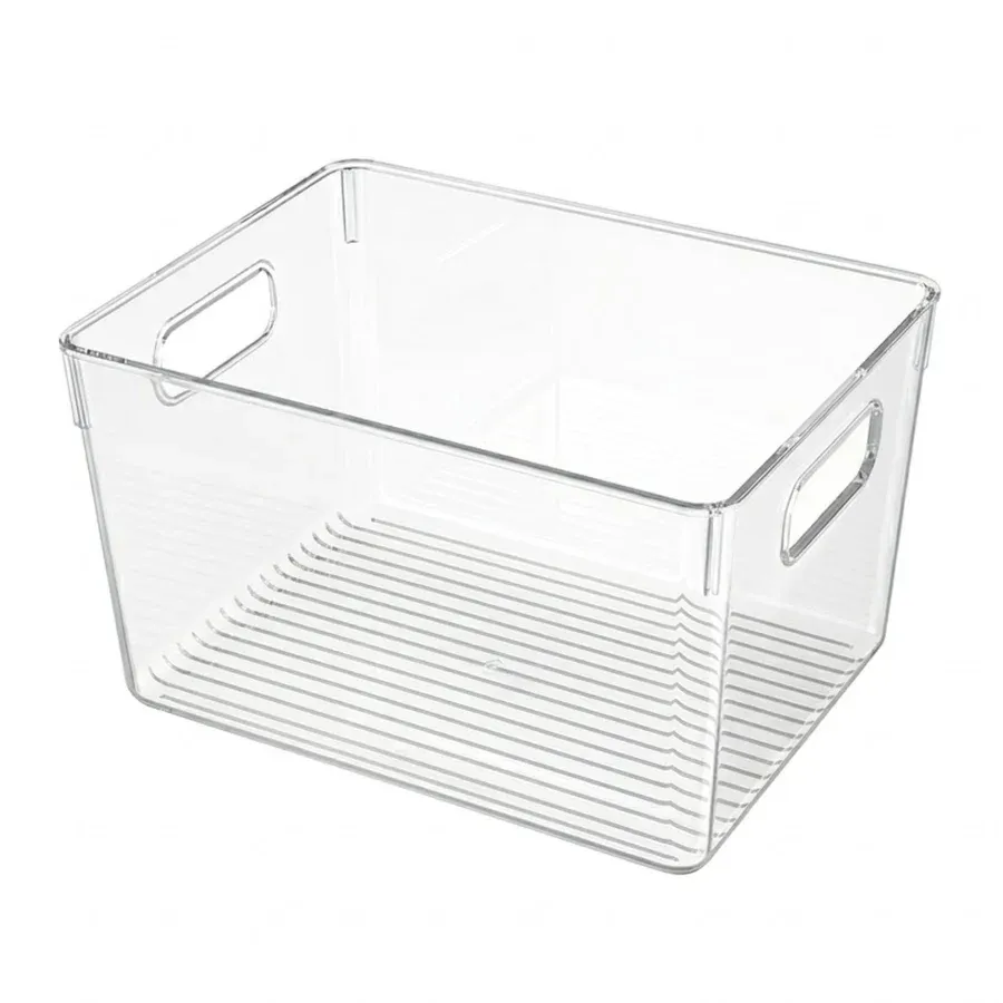 10x7.5x6 Clear Fridge and Pantry Storage Bin