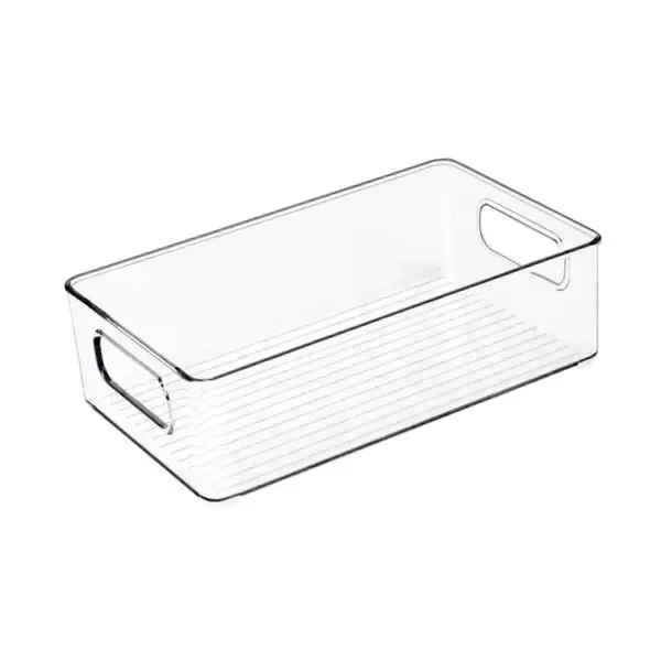 10x6x3 Clear Fridge and Pantry Storage Bin