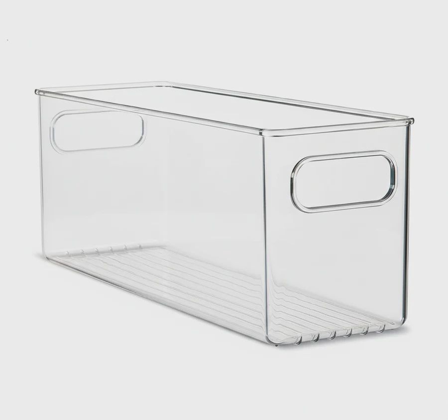 14x4x4 Clear Fridge and Pantry Storage Bin