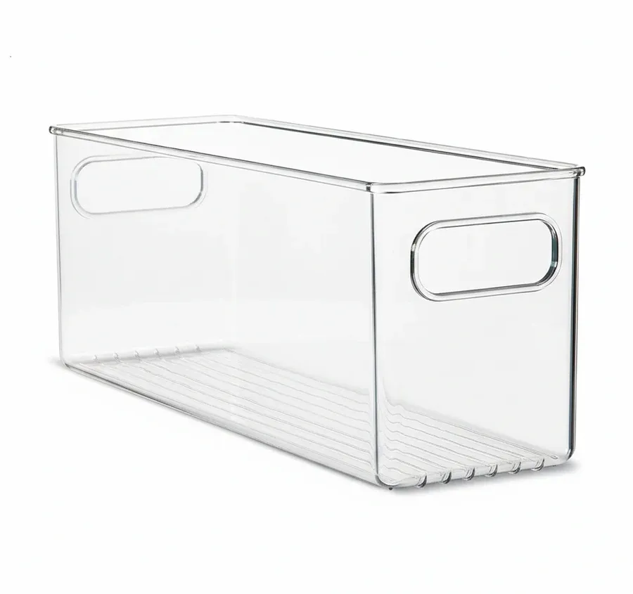 14x4x4 Clear Fridge and Pantry Storage Bin