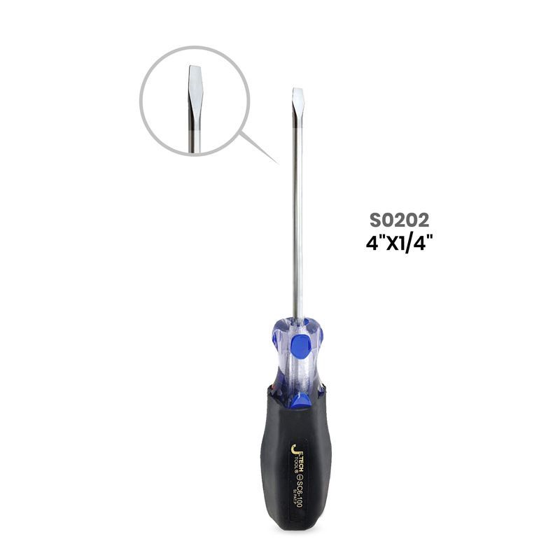 Line Colour Soft Grip Screwdriver 4"x1/4"