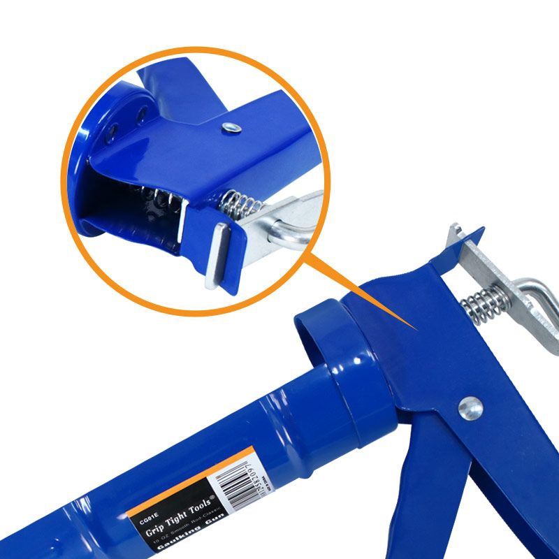 Caulking Gun- Heavy Steel Gauge - Lever Piston Blue