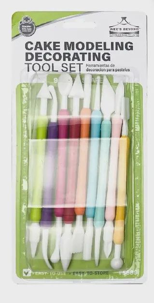 10Pc M lodeling Tool Set - Fondant/Gumpaste