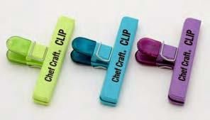 Lg. Bag Clips 6" Rubber Tip  Ass. Colors