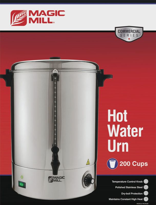 MAGIC MILL HOT WATER URN 200 CUPS