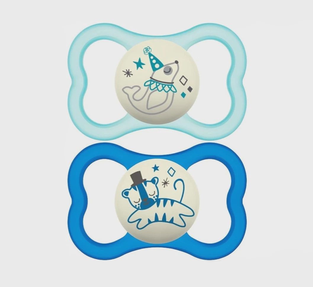 MAM: PACIFIER Air Night Silicone 6+ Months 2pk