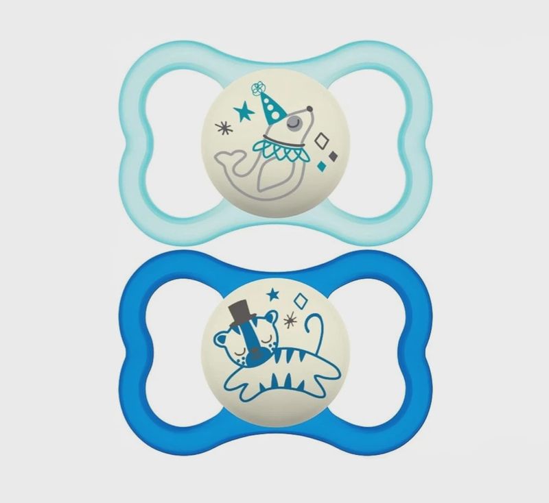 MAM: PACIFIER Air Night Silicone 6+ Months 2pk