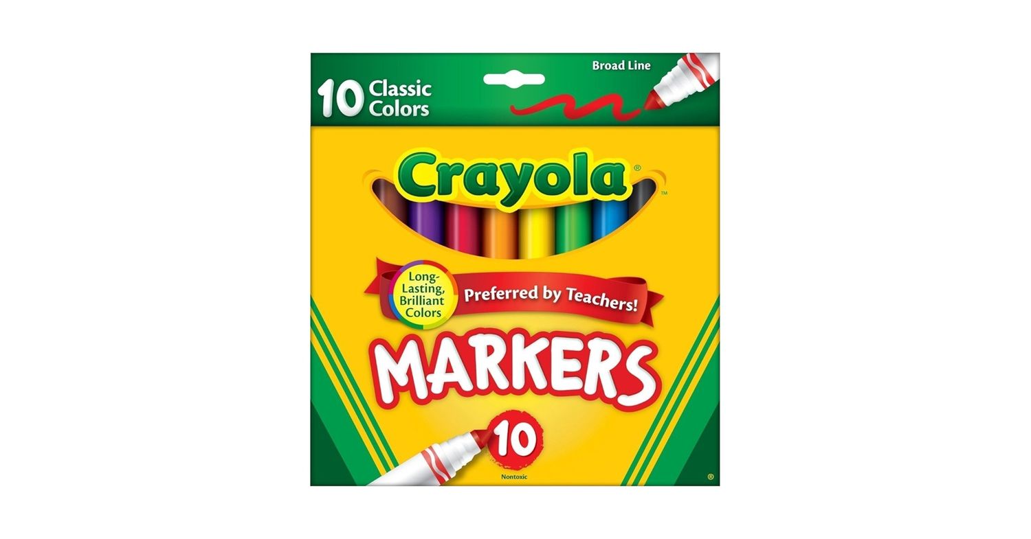 Crayola 10 Classic Colors Markers
