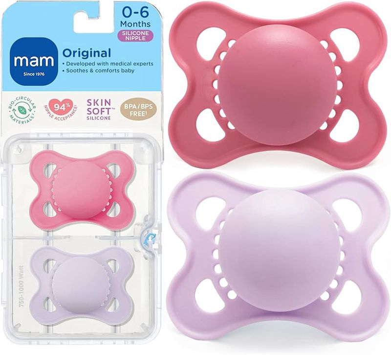 Mam Original 0-6 mo 2 pk Girls