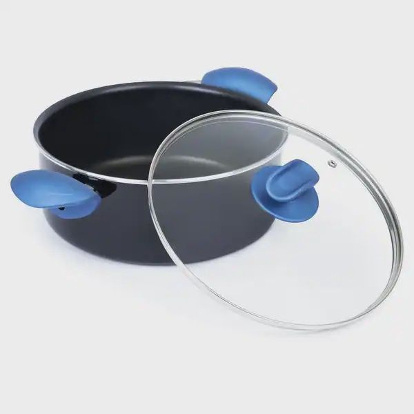 HIGH QUALITY NONSTICK STOCKPOT 4.75 Q blue handle