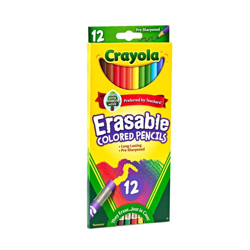 Crayola Erasable Colored Pencils 12 ct
