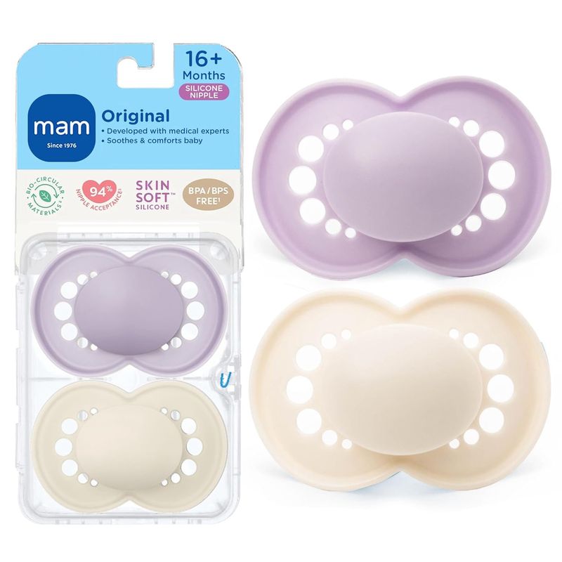 Mam Original 16+ mo 2 pk Girls