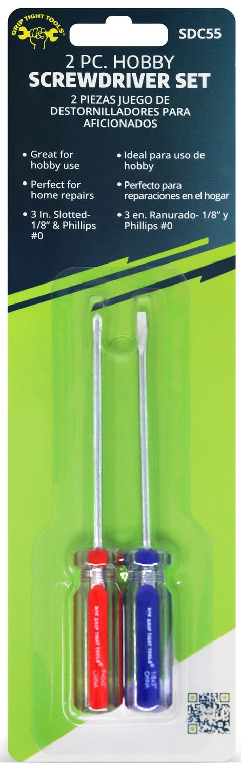 SCREWDRIVER SET MINI POCKET 2PC