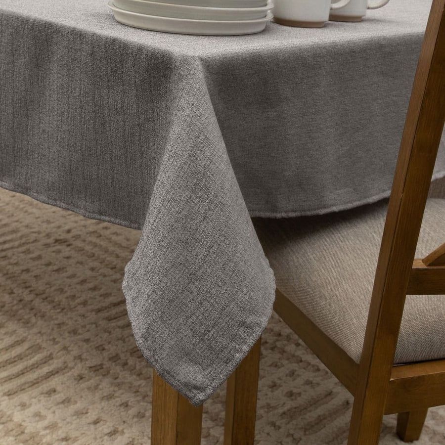 Capri 60x90 Waterproof Tablecloth- Silver