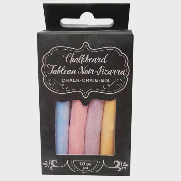 10 pc mini chalk sticks colored