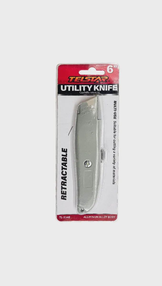UTILITY CUTTER KNIFE ALLOY 6"