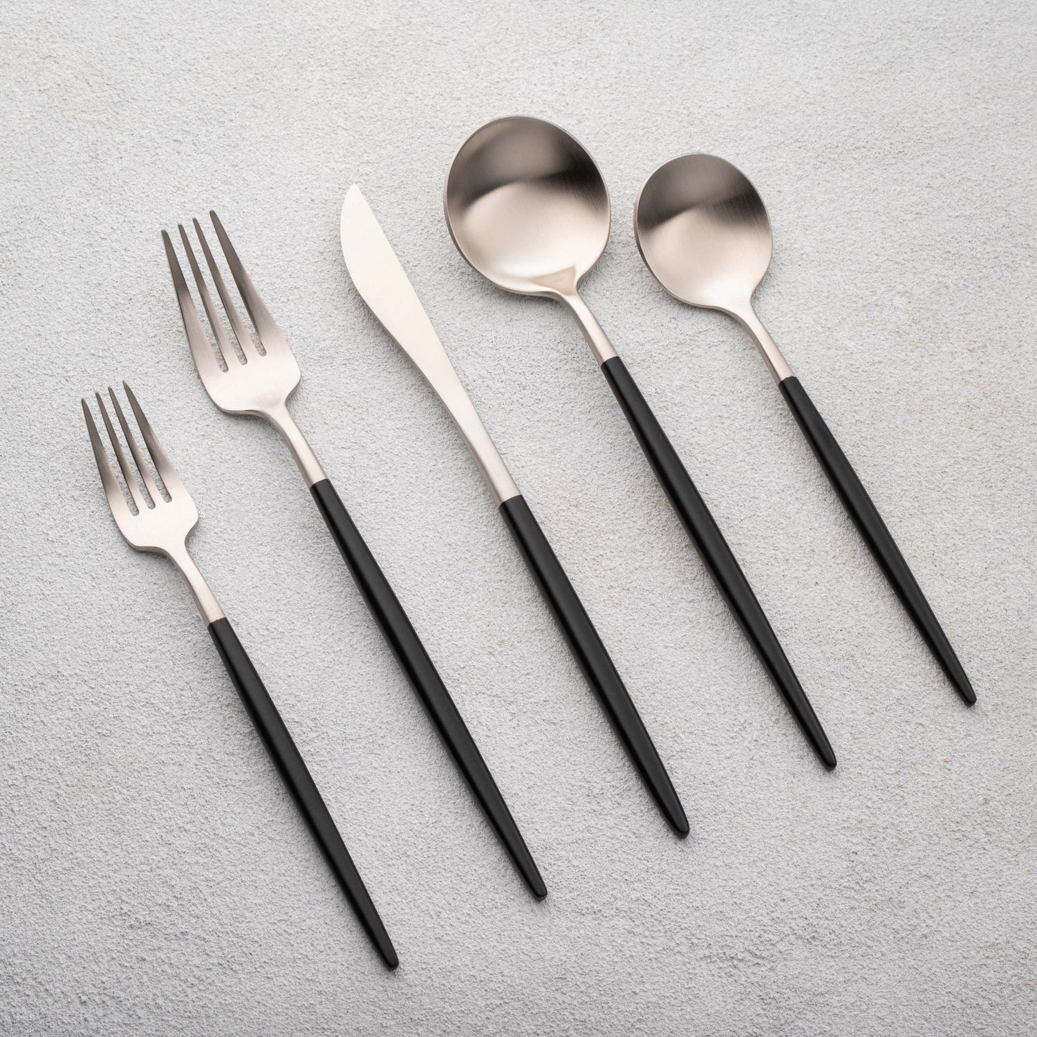 VIKKO DINE VERA TWO TONE BRUSHED BLACK/SILVER