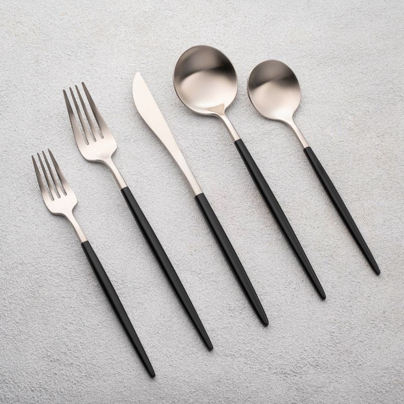 VIKKO DINE VERA TWO TONE BRUSHED BLACK/SILVER